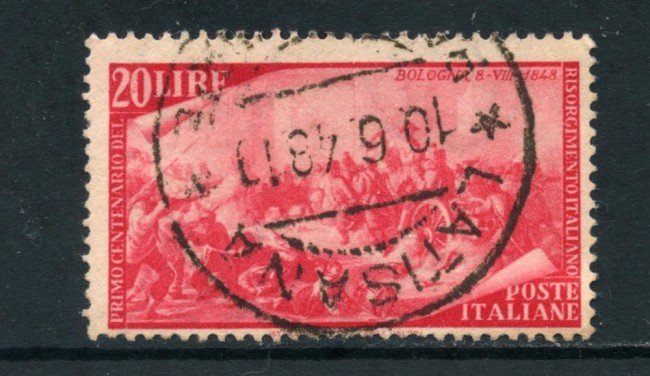 1948 - ITALIA REPUBBLICA - 20 LIRE CENTENARIO RISORGIMENTO - USATO - LOTTO/25238D