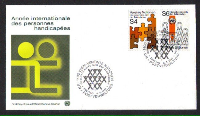 1981 - LBF/3599 - ONU AUSTRIA - ANNO INTERNAZIONALE DEI DISABILI