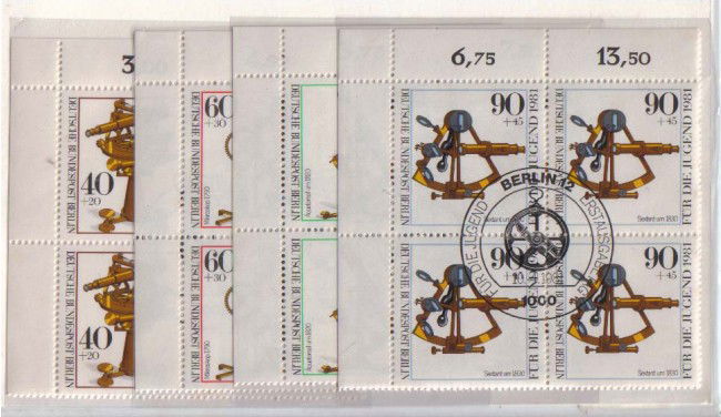 1981 - LBF/2095 - BERLINO - STRUMENTI OTTICI - QUARTINE USATE