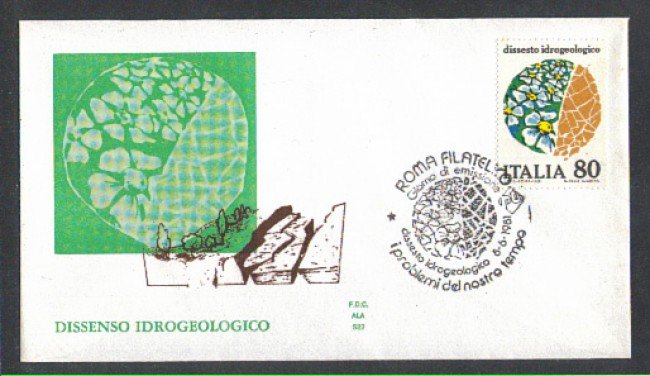 1981 - LOTTO/6741Z - REPUBBLICA - IDROGEOLOGICO - FDC
