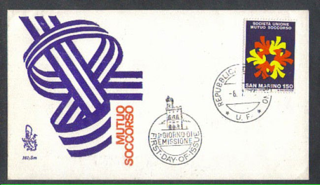 1976 - LOTTO/7969Z - SAN MARINO - MUTUO SOCCORSO - FDC
