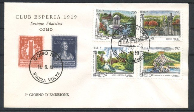 1995 - REPUBBLICA - LOTTO/38871 - GIARDINI STORICI - BUSTA FDC