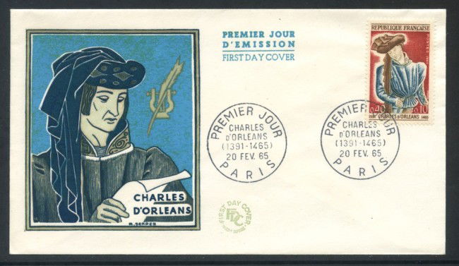 1965 - FRANCIA - C.D'ORLEANS - BUSTA FDC - LOTTO/25846