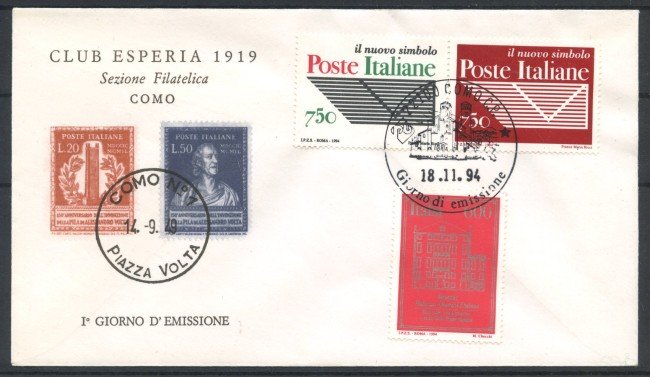1994 - REPUBBLICA - LOTTO/38868 - ENTE POSTE - BUSTA FDC