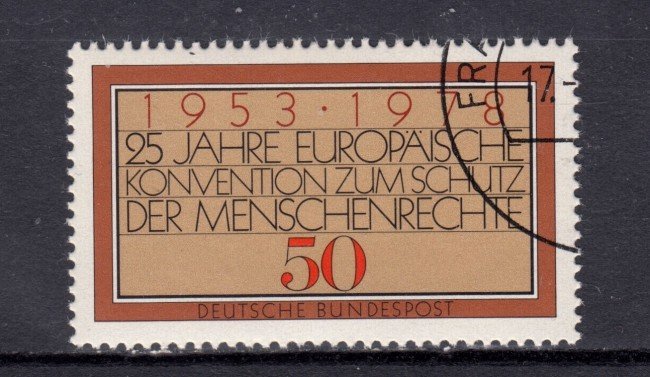 1978 - GERMANIA FEDERALE - DIRITTI UOMO - USATO - LOTTO/31434U