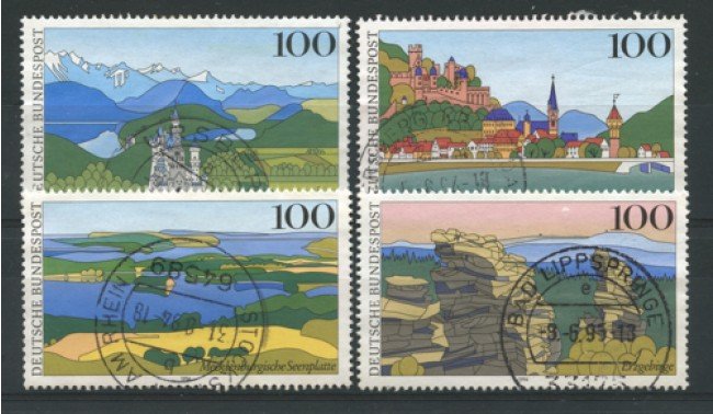 1994 - LOTTO/12493 - GERMANIA - VEDUTE DELLA GERMANIA 4v. - USATI