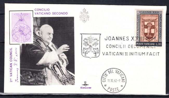 1962 - LOTTO/22616 - VATICANO - APERTURA CONCILIO ECUMENICO - BUSTA