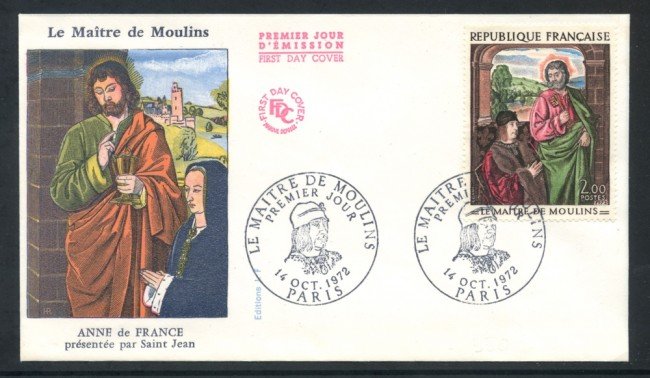 1972 - FRANCIA - LE MAITRE DE MOULINS - BUSTA FDC - LOTTO/25802