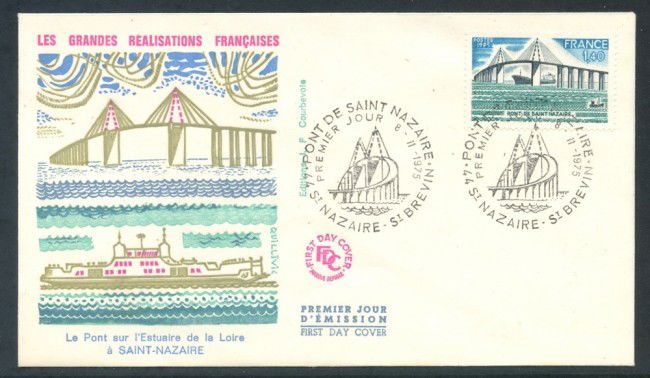 1975 - FRANCIA - PONTE ST.NAZAIRE - BUSTA FDC - LOTTO/26490