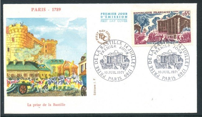 1971 - FRANCIA - PRESA DELLA BASTIGLIA - BUSTA FDC - LOTTO/26548