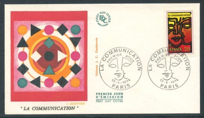 1976 - FRANCIA - LA COMUNICAZIONE - BUSTA FDC - LOTTO/26596