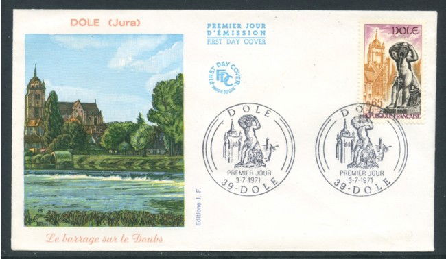 1971 - FRANCIA - DOLE - BUSTA FDC - LOTTO/26622