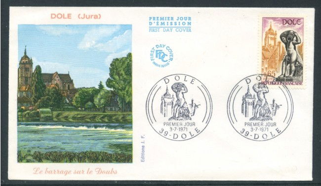 1971 - FRANCIA - DOLE - BUSTA FDC - LOTTO/26622