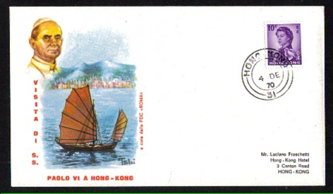 1970 - LOTTO/9948 - HONG KONG VISITA DEL PAPA