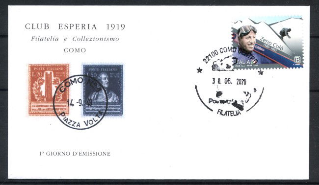 2020 - ITALIA REPUBBLICA - ZENO COLO' - BUSTA FDC - LOTTO/36376