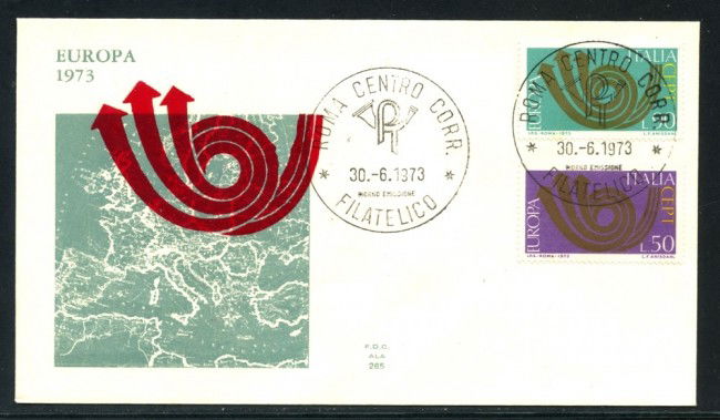 1973 - REPUBBLICA - EUROPA - BUSTA FDC ALA - LOTTO/27528