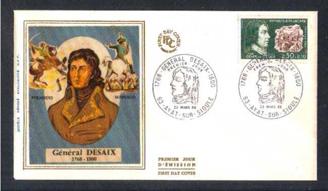1968 - LOTTO/11092 - FRANCIA - GENERALE DESAIX - BUSTA FDC