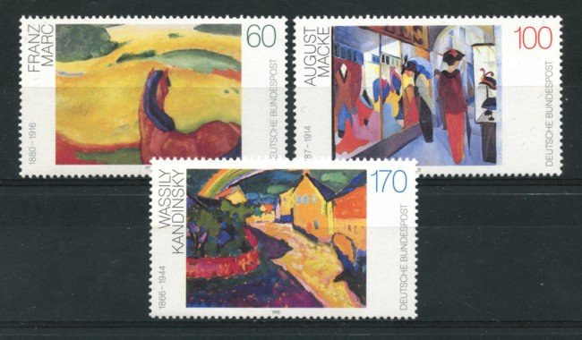 1992 - LOTTO/19015 - GERMANIA - PITTORI TEDESCHI 3v. - NUOVI