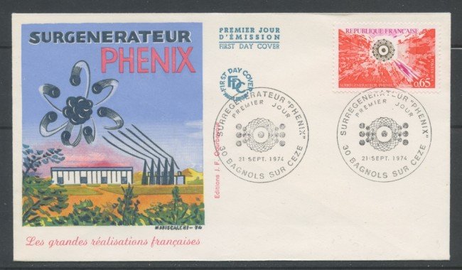 1974 - FRANCIA - GENERATORE PHENIX - BUSTA FDC - LOTTO/25146