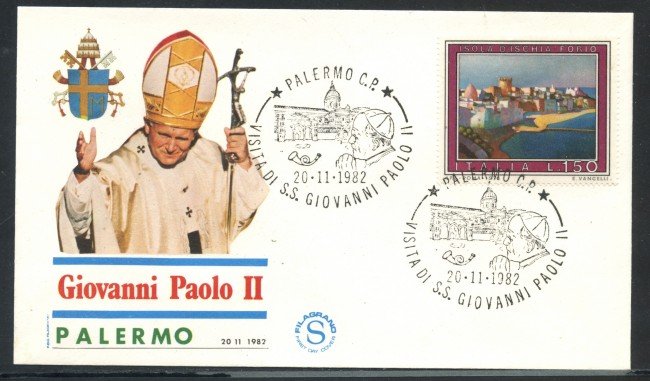 1982 - ITALIA - PALERMO - VISITA DI S.S. GIOVANNI PAOLO II° - LOTTO/31178