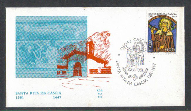 1981 - LOTTO/6738Z - REPUBBLICA - SANTA RITA - FDC