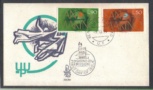 1974 - LOTTO/7953Z - SAN MARINO - U.P.U. - FDC