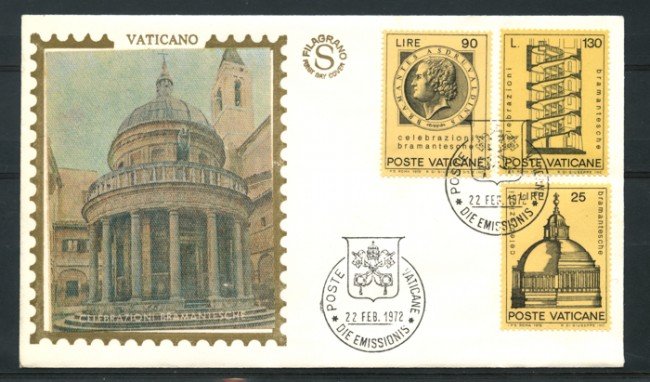 1972 - LOTTO/14402 - VATICANO - CELEBRAZIONI BRAMANTESCHE - BUSTA FDC