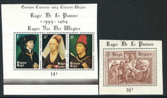 1964 - BELGIO - SERIE CULTURALE 4v.DA FOGLIETTI - NUOVI - LOTTO/25907