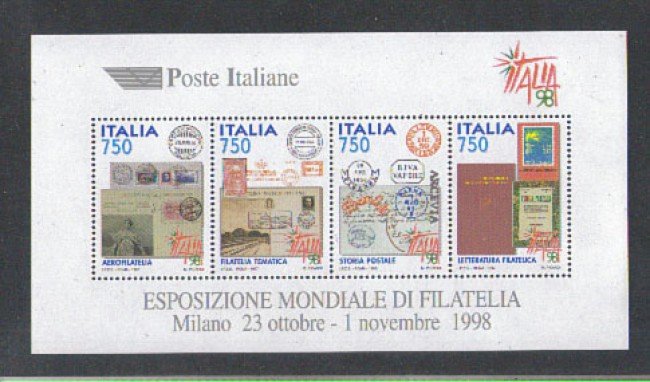 1997 - LOTTO/7134 - REPUBBLICA - ITALIA 98 - FOGLIETTO