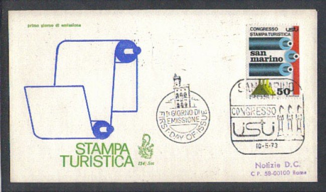 1973 - LOTTO/7944Z - SAN MARINO - STAMPA TURISTICA - FDC