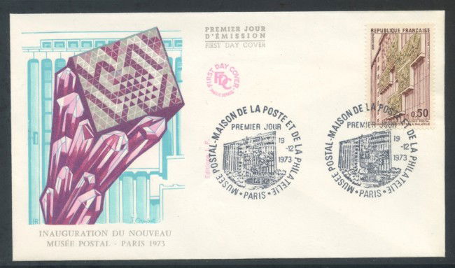 1973 - FRANCIA - MUSEO POSTALE - BUSTA FDC - LOTTO/25861