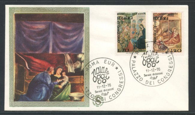 1976 - REPUBBLICA - NATALE - BUSTA FDC FILAGRANO - LOTTO/27502