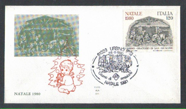 1980 - LOTTO/6731Z - REPUBBLICA - NATALE - FDC