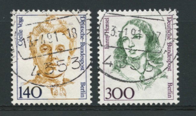 1989 - LOTTO/12624 - BERLINO - 140/300p. DONNE CELEBRI - USATI