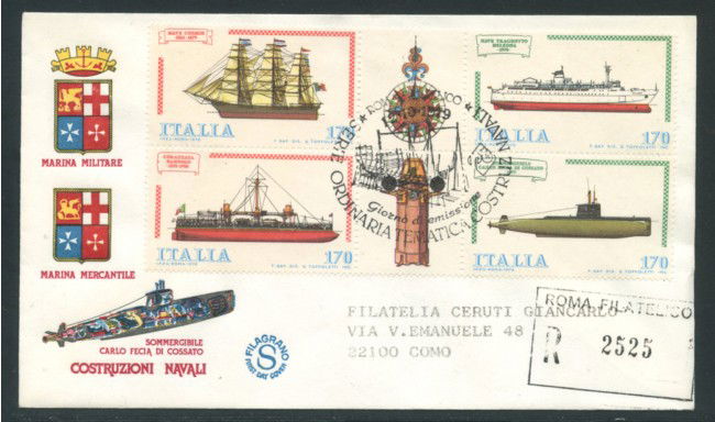 1979 - LOTTO/18588 - REPUBBLICA - COSTRUZIONI NAVALI - FDC
