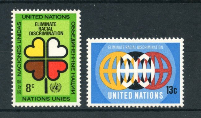 1971 - LOTTO/21401 - ONU U.S.A. - LOTTA AL RAZZISMO  2v. - NUOVI