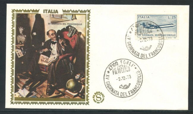1973 - REPUBBLICA - GIORNATA DEL FRANCOBOLLO - BUSTA FDC FILAGRANO - LOTTO/27543