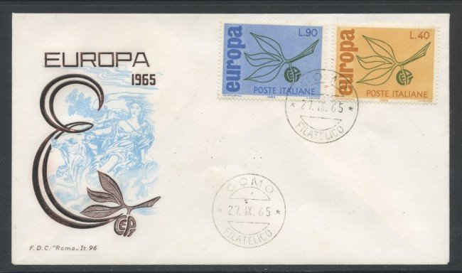 1965 - REUBBLICA - EUROPA - BUSTA FDC - LOTTO/28600