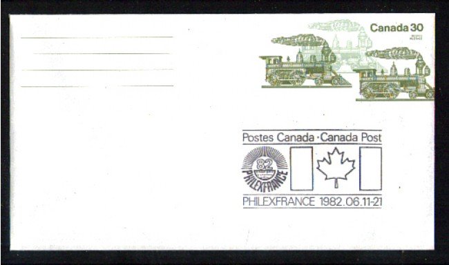 1982 - LOTTO/10135 - CANADA - PARTECIPAZIONE A PHILEXFRANCE 82
