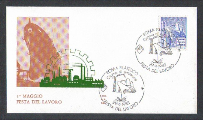 1983 - LOTTO/6787Z - REPUBBLICA - FESTA DEL LAVORO - FDC