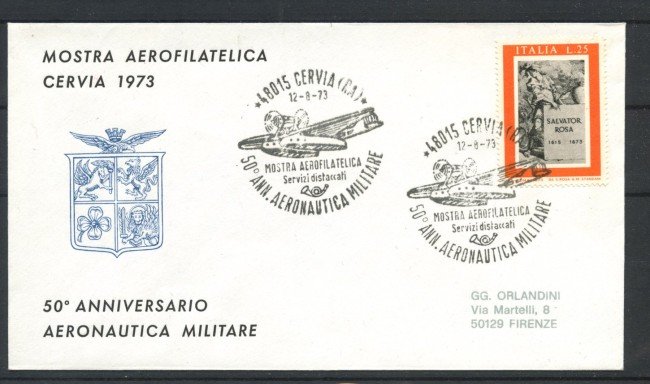 1973 - ITALIA - LOTTO/41639 - CERVIA 50° ANN. AERONAUTICA MILITARE - BUSTA