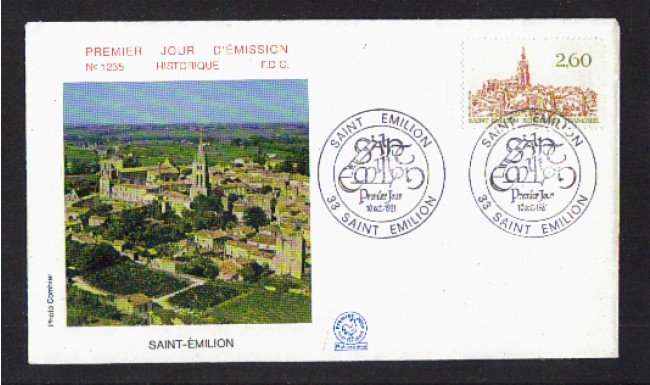 1981 - LBF/4189 - FRANCIA - SAINT-EMILION  - BUSTA FDC