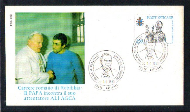 1983 - LOTTO/11241 - CITTA' DEL VATICANO - INCONTRO DI GIOVANNI PAOLO II° CON ALI AGCA - BUSTA