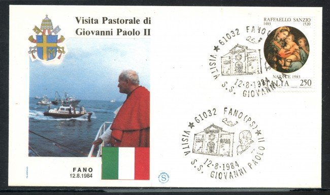 1984 - ITALIA - FANO (PS) - VISITA DI S.S. GIOVANNI PAOLO II° - LOTTO/31168