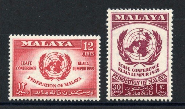 1958 - MALESIA - LOTTO/38842 - CONFERENZA ECONOMICA 2v.- NUOVI