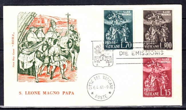 1961 - LOTTO/22614 - VATICANO - SAN LEONE MAGNO BUSTA FDC