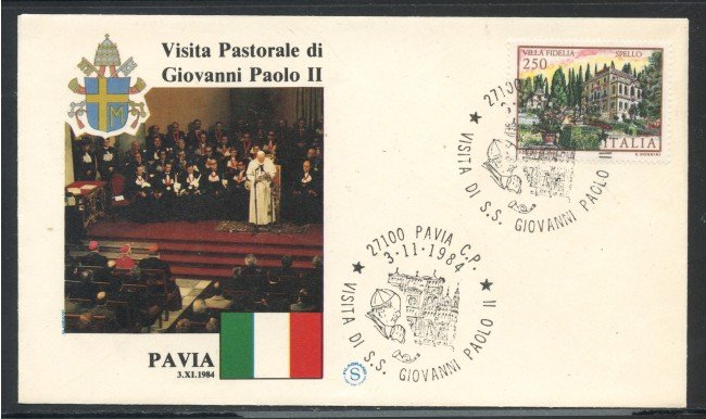 1984 - ITALIA - PAVIA - VISITA DI S.S. GIOVANNI PAOLO II° - LOTTO/31167