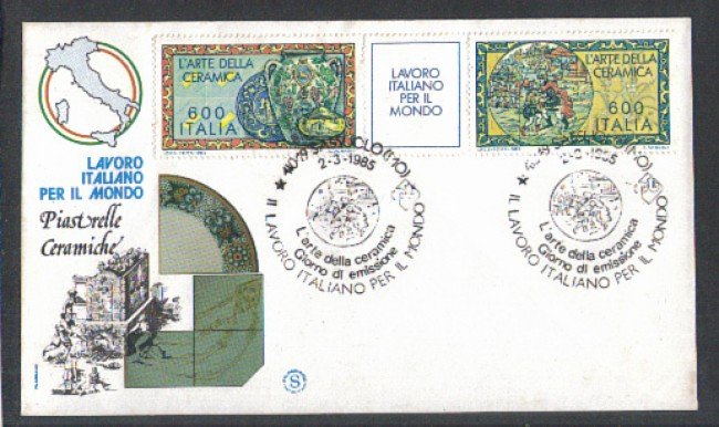 1985 - LOTTO/6826Z - REPUBBLICA - LAVORO ITALIANO 6° SERIE - FDC