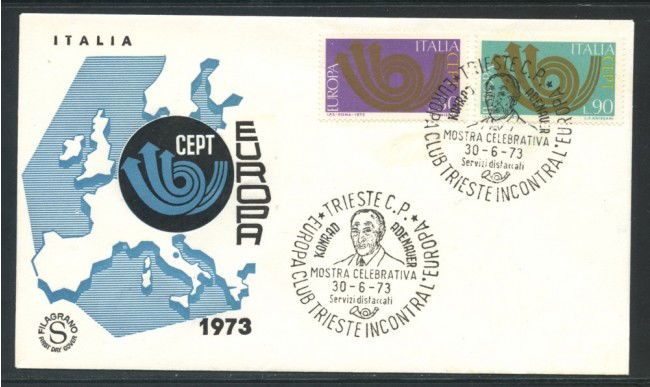 1973 - REPUBBLICA - EUROPA - BUSTA FDC FILAGRANO - LOTTO/27530