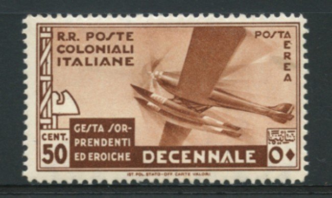 1933 - LOTTO/12610 - COLONIE EMISSIONI GEN.- 50c. P/A  MARCIA SU ROMA - LING.